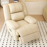 Orange Tech Cloth Single Rotating Base Relax Recliner Image - 10