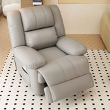 Orange Tech Cloth Single Rotating Base Relax Recliner Image - 5