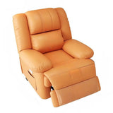 Orange Tech Cloth Single Rotating Base Relax Recliner Image - 8