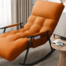 Orange Waterproof Metal Recessed Arm Rocking Chair Image - 19