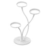 Orbicular 3-Tier Stone Floor Pedestal Plant Stand Gold Image - 10