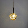 Organic Clear Glass Pendant Light Adjustable Height Image - 2