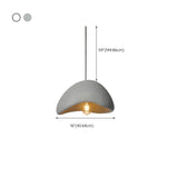 Organic Minimalist White Curved Dome Pendant Light Image - 15