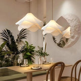 Organic Modern Round Restaurant Pendant Light White Image - 3