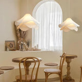 Organic Modern Round Restaurant Pendant Light White Image - 5