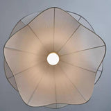 Organic Modern Round Restaurant Pendant Light White Image - 8