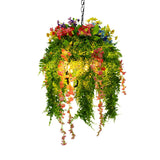 Organic Natural Floral Green Plant Pendant Chandelier Image - 4