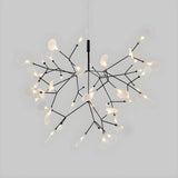 Organic Twig Branch Living Room White Chandelier Image - 10