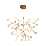 Organic Twig Branch Living Room White Chandelier Image - 4