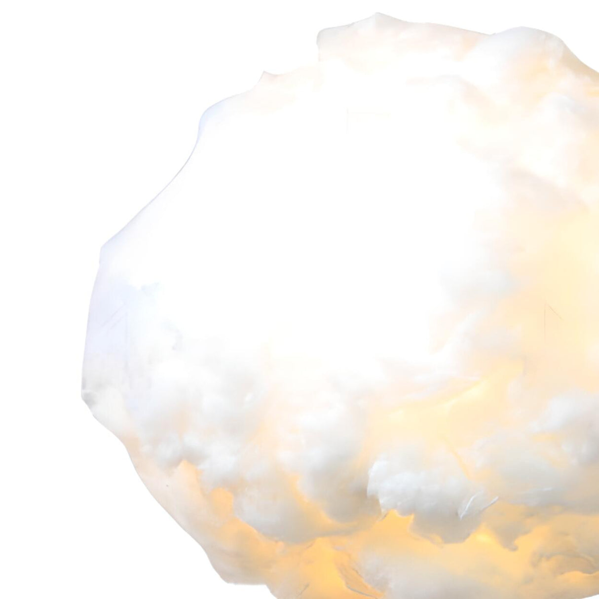 Organic Whimsical White Cloud Shape Chandelier Image - 9