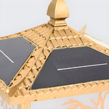 Oriental Bronze Solar Pagoda Bamboo Decor Garden Lamp Image - 10