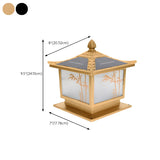 Oriental Bronze Solar Pagoda Bamboo Decor Garden Lamp #size