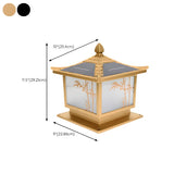 Oriental Bronze Solar Pagoda Bamboo Decor Garden Lamp Image - 14