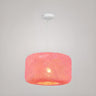 Oriental Colorful Rattan Drum Dining Room Pendant Light Image - 6