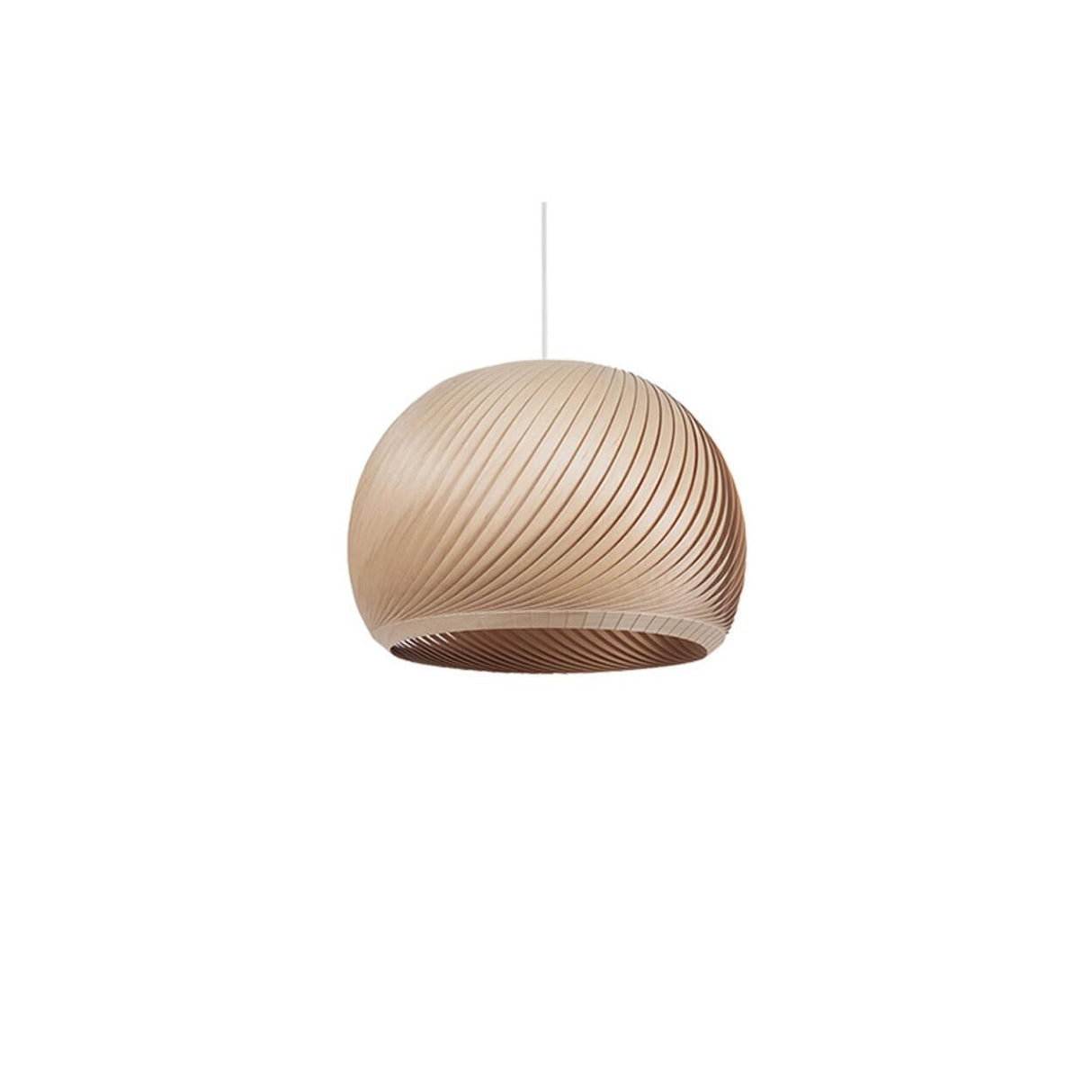 Oriental Flexible Length Wood Round Pendant Light  Image - 5