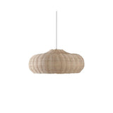 Oriental Natural Geometric Cane Rattan Pendant Light Image - 6