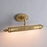 Ornate Copper Floral Gold Cylinder Vanity Light  Image - 5