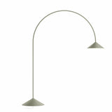 Outdoor Arc Wide Cone Metal Modern Floor Lamp Image - 12