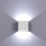 Outdoor Black Cube Up Down Lighting LED Wall Sconce Image - 5