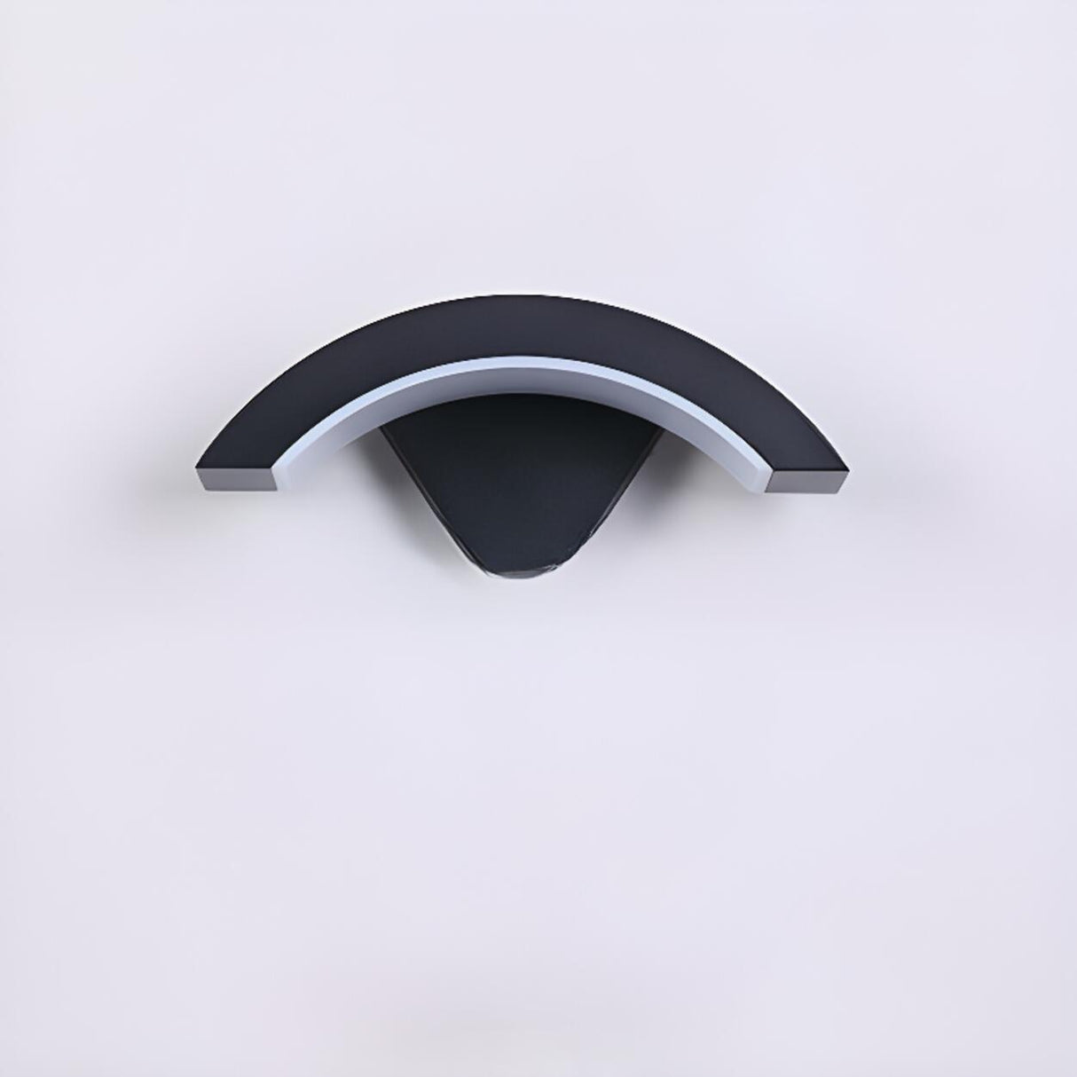 Outdoor Black Curved Arch Waterproof Wall Sconce Image - 11