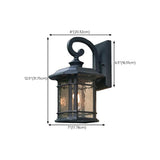 Outdoor Black Geometric LED Waterproof Wall Light Image - 25