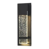 Outdoor Black Geometric Starry Effect Wall Sconce Image - 5