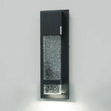 Outdoor Black Geometric Starry Effect Wall Sconce Image - 7