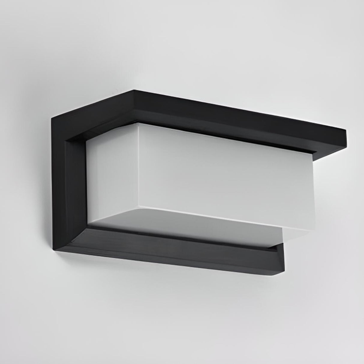 Outdoor Black Square Waterproof LED Wall Sconce Image - 15