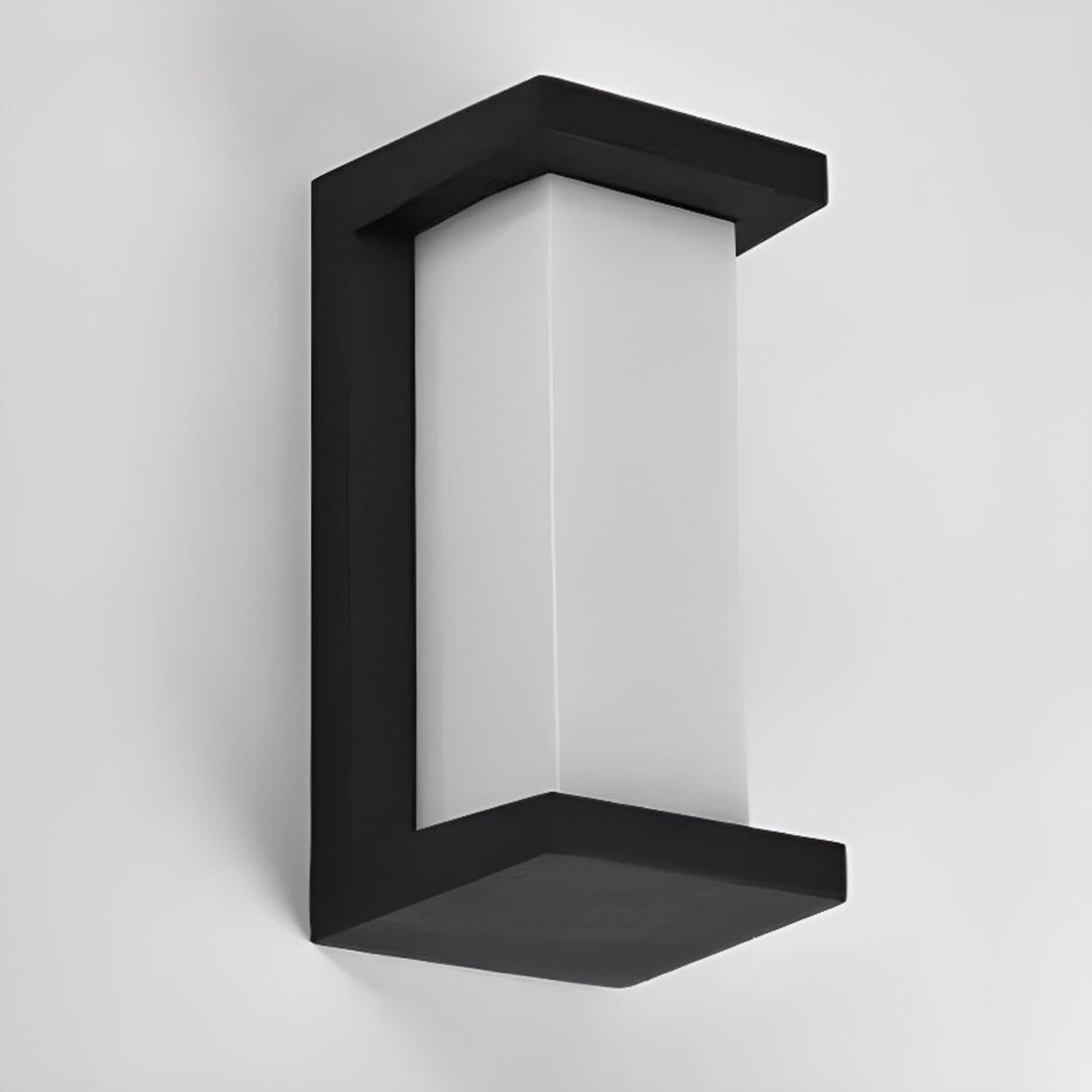 Outdoor Black Square Waterproof LED Wall Sconce Image - 16