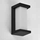 Outdoor Black Square Waterproof LED Wall Sconce Image - 16