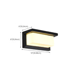 Outdoor Black Square Waterproof LED Wall Sconce Image - 23