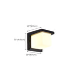 Outdoor Black Square Waterproof LED Wall Sconce Image - 26