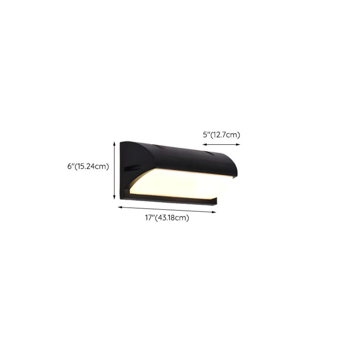 Outdoor Black Square Waterproof LED Wall Sconce Image - 27