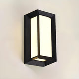 Outdoor Black Square Waterproof LED Wall Sconce Image - 6