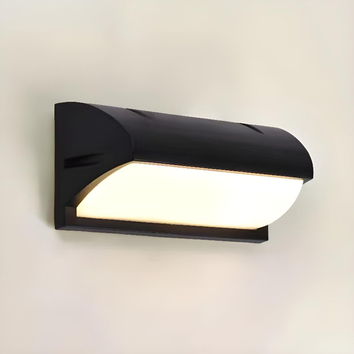 Outdoor Black Square Waterproof LED Wall Sconce Image - 7