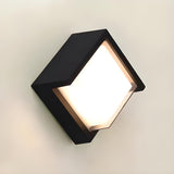 Outdoor Black Square Waterproof LED Wall Sconce Image - 8