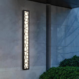 Outdoor Black Vertical Frame Geometric Wall Light  Image - 8