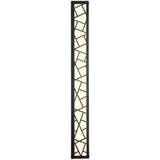 Outdoor Black Vertical Frame Geometric Wall Light  Image - 9