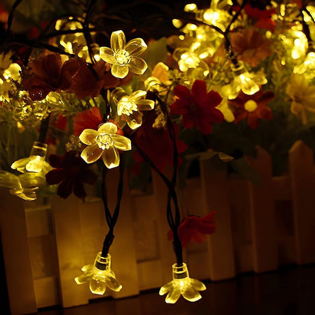 Outdoor Cherry Blossom LED Christmas String Lights Image - 2