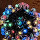 Outdoor Christmas Solar-Powered Orb LED String Lights Image - 5