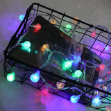 Outdoor Christmas Solar-Powered Orb LED String Lights Image - 8