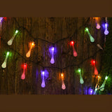 Outdoor Clear Teardrop Christmas LED String Lights Image - 18