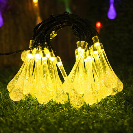 Outdoor Clear Teardrop Christmas LED String Lights Image - 2