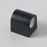 Outdoor Contemporary Black Geometric LED Wall Sconce Image - 6