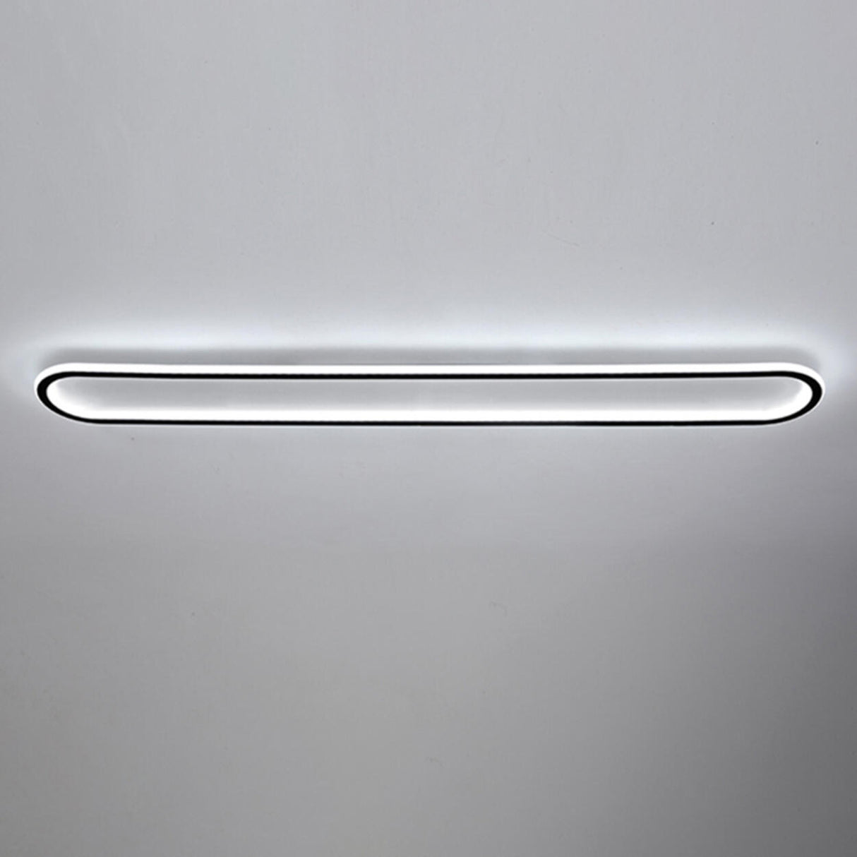 Outdoor Geometric Strip LED Flush Mount Ceiling Light Image - 10