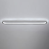 Outdoor Geometric Strip LED Flush Mount Ceiling Light Image - 10