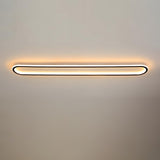 Outdoor Geometric Strip LED Flush Mount Ceiling Light Image - 9