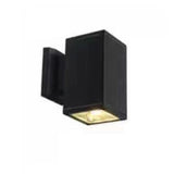 Outdoor Modern Black Square Up Down Wall Sconce Image - 8