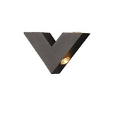 Outdoor Multi-Angle Light Black V-Shaped Wall Lamp Image - 8