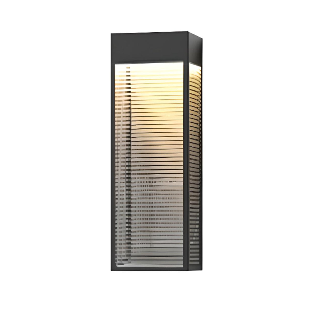 Outdoor Ribbed Glass Vertical Waterproof Wall Light Image - 10